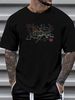 Official London Underground Rail System Map T Shirt Medium Black Tourism EUC Comfortable Breathable Versatile Casual Homme Soft Slightly_viptrois.com