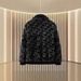 Winter Mink Velvet Three-dimensional Text Lapel Thickened Warm Fashion Casual Jacket_viptrois.com