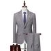 Men's Clothing Herringbone Wool Casual Studio Photo Suit Two Piece Suit_viptrois.com