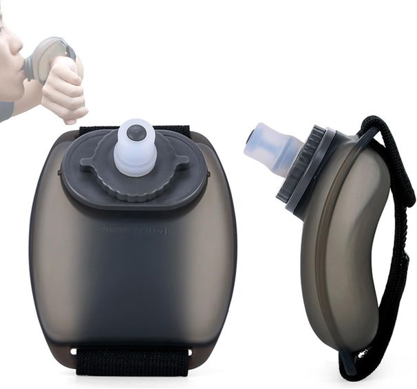 Wrist Bottle Practical Wrist Water Bottle Portable Sports Water Supply Drinking Bottle Leakproof Jogging Bottle Outdoor Gym Cycling 200ml Bottle Black_viptrois.com