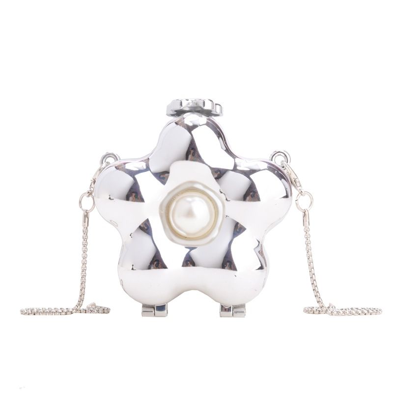 Women's Clutches Bags Acrylic Bag, Glossy Pearl Flower Bag, Bow Mini Bag Opening, Red Envelope Children's Bag_viptrois.com