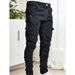 Men's Slim Fit Jeans High Street Casual Distressed Trendy Brand Pants Side Pockets_viptrois.com