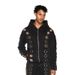 "Unisex Zip-Up Hoodie With Iron Ring Accents – Stylish Hollow Design For Men & Women | Black & Grey | S-XL"_viptrois.com