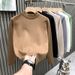 Men's Clothing Fashion Brand Half Turtleneck Sweater Men Autumn And Winter New Style Light Luxury Knitted Sweater High End Bottoming Shirt_viptrois.com