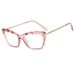 Women's Eyewear Frames New Crystal Multi Faceted Cat Eye Flat Mirror Retro Fashion Black Frame Can Be Matched With Myopia Glasses_viptrois.com