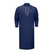 Men's Clothing Fashionable Simple Long Embroidered Muslim Robe_viptrois.com