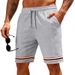 Men's Quick-Dry Running Shorts – Breathable Athletic Shorts For Gym, Basketball & Beach – Loose Fit Stretch Fabric With Comfortable Waistband_viptrois.com