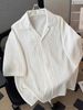 Summer Thin Plaid Short Sleeved Shirt Men's Casual Trendy BrandLoose Versatile Youth Shirt_viptrois.com