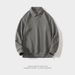 Pure Pure Stand Men Spring Autumn New Men's Sweatshirt Casual Versatile Youth Stylish Polo Shirt Turn-down Collar Jacquard_viptrois.com