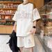 Men's Thin Sports Suit Trendy Casual Short Sleeve T-Shirt Set Summer Outfit_viptrois.com