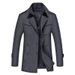 Woolen coat man slim size trench coat man thick woolen coat man woolen coat_viptrois.com