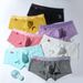 Pulse Trendy Cotton Breathable Solid Color U-Convex Bulletproof Separate Men's Boxer Briefs With Side Openings Space Capsule_viptrois.com
