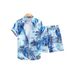 Men's Clothing Casual Vacation Men's Cardigan Two Piece Suit Summer New Shirt Shorts Suit 3d Printing_viptrois.com