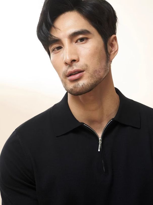 Men's Lapel Short Sleeved Polo Shirt Trendy Summer Korean Version Slim Fit New Top All Match T Shirt_viptrois.com