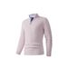 Men's Half-Zip Knit Sweater – Autumn/Winter Casual Pullover With Solid Color Design_viptrois.com