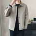 CT New Stylish Casual Turn-down Collar Jacket Loose Trendy Shirt Spring Autumn Coat Workwear Versatile Top For Men_viptrois.com