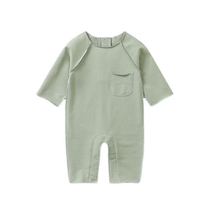Kids' Clothing Newborn Clothes Plus Velvet Jumpsuit Autumn And Winter Baby Warm Jumpsuit Crawling Clothes_viptrois.com