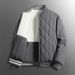 High-End Men's Autumn And Winter Reversible New Business Baseball Collar Jacket Casual Coat Plus Size Cotton Clothing_viptrois.com