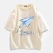 Men's Clothing Summer Ice Silk Cool T Shirt Men's Loose Round Neck Half Sleeve Trendy Brand Simple Short Sleeve T Trendy All Match Print_viptrois.com