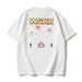 Plus Size Short Sleeve T-Shirt 100% Cotton Men And Women Loose Top Trendy American Style Summer New Instagram Style_viptrois.com