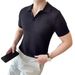 Men's Knitted Hollow V-Neck Polo Shirt - Summer Thin & Breathable | Slim Fit Lapel Design | High-End Fashion Knitwear_viptrois.com