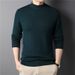 Semi-turtleneck Men's Slim-fit Sweater Men's Blue Bottom Sweater Men's Clothing_viptrois.com