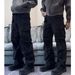 Men's Clothing Cleanfit Straight Loose Three Dimensional Stitching Large Pocket Workwear Casual Paratrooper Pants_viptrois.com