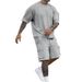 Men's Clothing Men's Summer T Shirt Workwear Shorts Sports Suit Men_viptrois.com