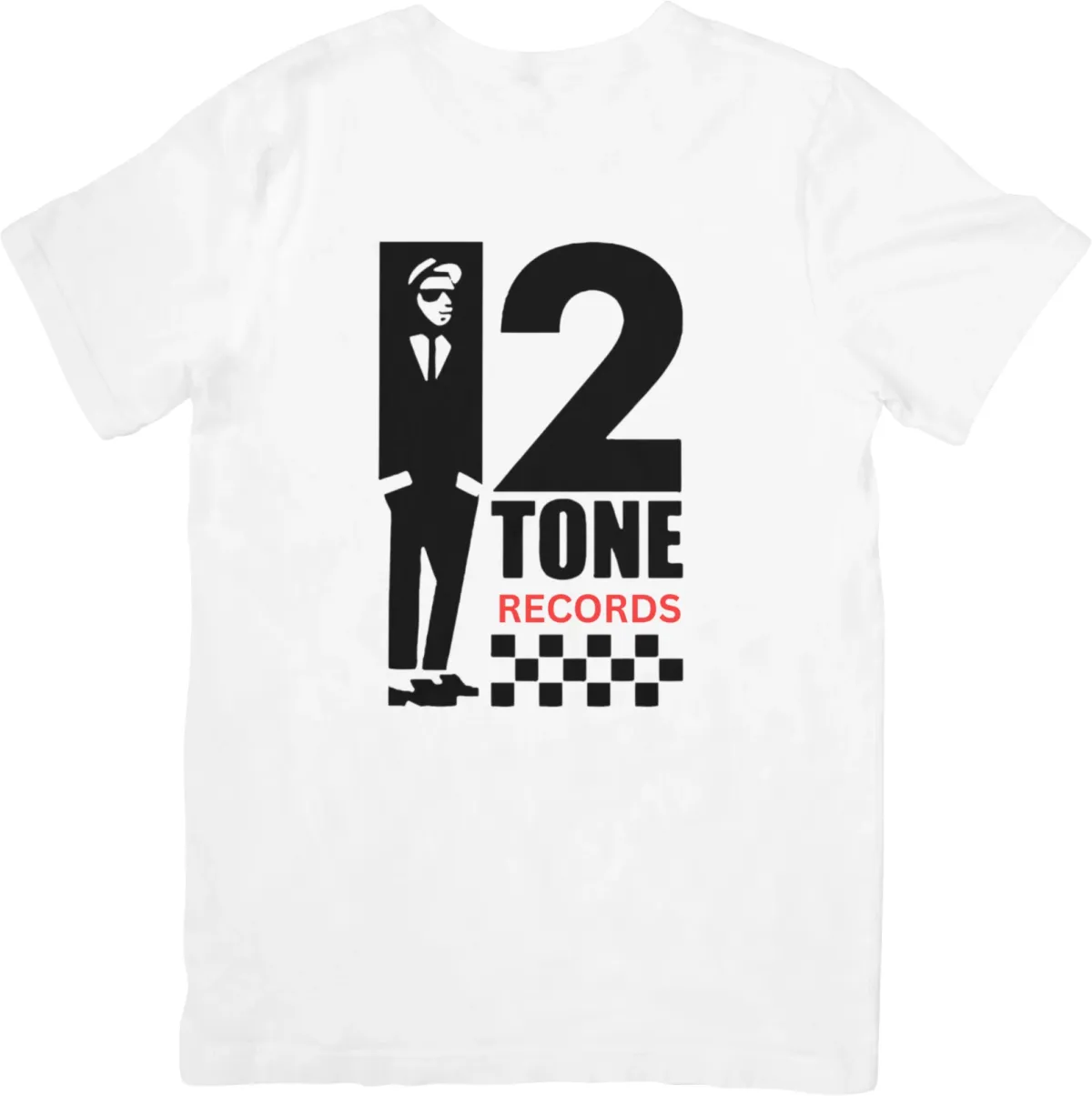 2 TONE SKA Music Unisex Fit For Men & Women Quality Cotton T-Shirt Mens Womens Tees Top White._viptrois.com