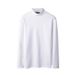 Spring And Autumn Top Half High Collar Bottom Shirt Men's Korean Style Long Sleeve Solid Color Interior Casual T-Shirt_viptrois.com