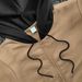 Men's Fleece-Lined Hooded Zip-Up Jacket - Winter Warm Pullover With Thickened Interior, Streetwear Oversized Fit, Polyester Shell (Khaki/Black)_viptrois.com