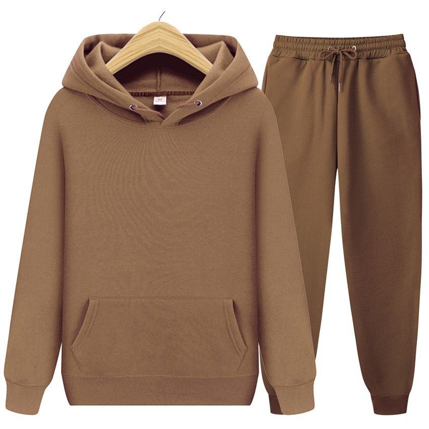 Men's Casual Hoodie & Jogger Set - Soft Fleece-Lined Two-Piece Outfit For Spring/Autumn | Trendy Streetwear & Sports Wear In 15 Colors (S-3XL)_viptrois.com
