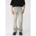 Men's clothing vintage mud yellow made old ground white micro straight-leg trousers_viptrois.com