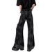 Men's Clothing High Street Vibe Micro Flared Men's High Waist Niche Design Jeans High End Feel_viptrois.com