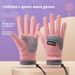 Children's Warm Gloves With Winter Velvet, Anti Slip Protection, Windproof, Outdoor Cycling, Student Roller Skating Sports Gloves_viptrois.com
