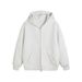 Autumn solid color loose silhouette zipper cardigan trendy hooded layered sweatshirt men's hoodie trendy_viptrois.com