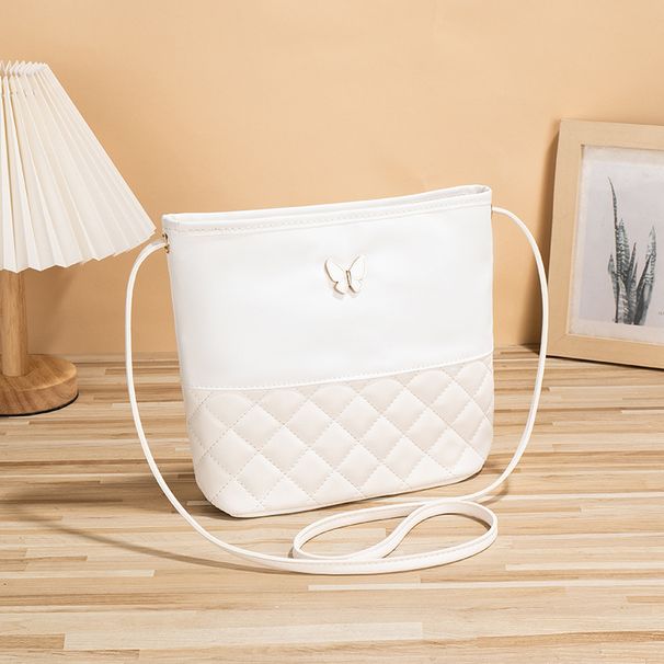 Butterfly Embellished Quilted Shoulder Bag - Stylish & Lightweight Crossbody Purse For Women (Versatile For Work & Daily Use)_viptrois.com