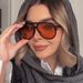 Men's Sunglasses Meter Nail Large Frame Frog Mirror Sunglasses Fashion Trend Plastic Double Beam Men And Women Sun Protection Style_viptrois.com