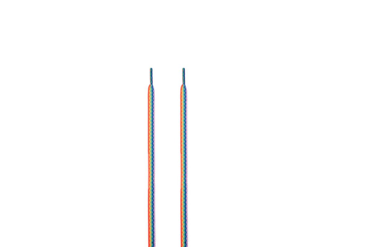 Shoe Accessories 8mm couple single layer flat colored shoelaces suitable for board shoes canvas shoes white shoes sports casual shoelaces_viptrois.com