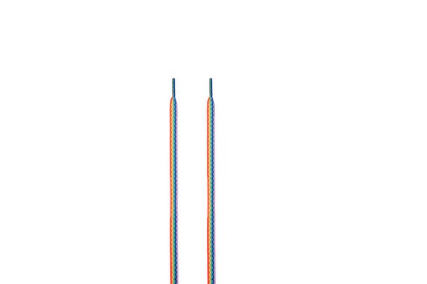Shoe Accessories 8mm couple single layer flat colored shoelaces suitable for board shoes canvas shoes white shoes sports casual shoelaces_viptrois.com
