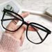 Anti Blue Glasses For Women, Korean Version, Plain Face, Internet Celebrity, Irregular Eyeglass Frame, Male Finished_viptrois.com