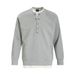 Color Block Two-Piece Casual Sweatshirt Men's Trendy American Style Spring Autumn Sports Shirt Half Button Round_viptrois.com