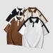 Men's Clothing POLO Shirt Summer Loose Lapel Casual Men's Short Sleeved Trendy Brand Color Matching Heavyweight Men's T Shirt Top POLO Shirt_viptrois.com