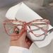 2025 Men Alloy Resting Lens Optical Spectacles Cat Eye Frame Retro Anti Blue Women Clear Glasses_viptrois.com