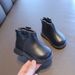 Autumn and winter baby toddler shoes fleece-lined warm short boots leather shoes Martin boots 0-3 years old girl princess shoes cotton shoes_viptrois.com