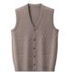 Autumn Winter Knitted Button Cardigan Vest Waistcoat V-neck High-end Men's Sweater_viptrois.com
