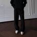 Men's Clothing Classic French Vintage Pleated Chino Pants - Fleece-Lined Winter Trousers In Black & Beige | Straight Cut, Mid-Rise, Comfort Fit_viptrois.com