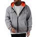 Men's Fleece-lined Hooded Zip-up Sweatshirt - Winter Warm Pullover With Pockets, Casual Streetwear For Teens & Adults_viptrois.com