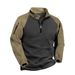 Men's Clothing Fleece Jacket Men's Polar Fleece Long Sleeved Sweater Autumn And Winter Double Sided Fleece Pullover Casual Jacket Trend_viptrois.com