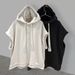 Men's Sleeveless Hooded Vest - Korean Streetwear Style, Breathable Polyester, Unisex Casual Wear For Summer_viptrois.com